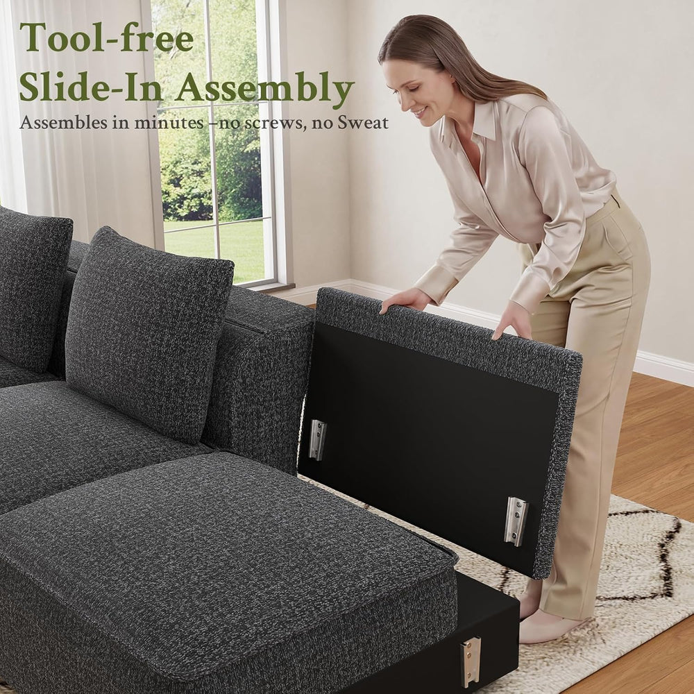 Welzona 75" Loveseat, Chenille Love Seat Sofa, Small Couch for Small Spa...