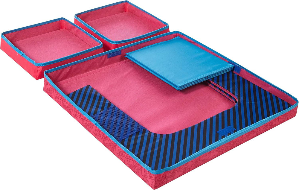 LOL Surprise 3 Piece Collapsible Table and Chair Set with Storage Table and 2...