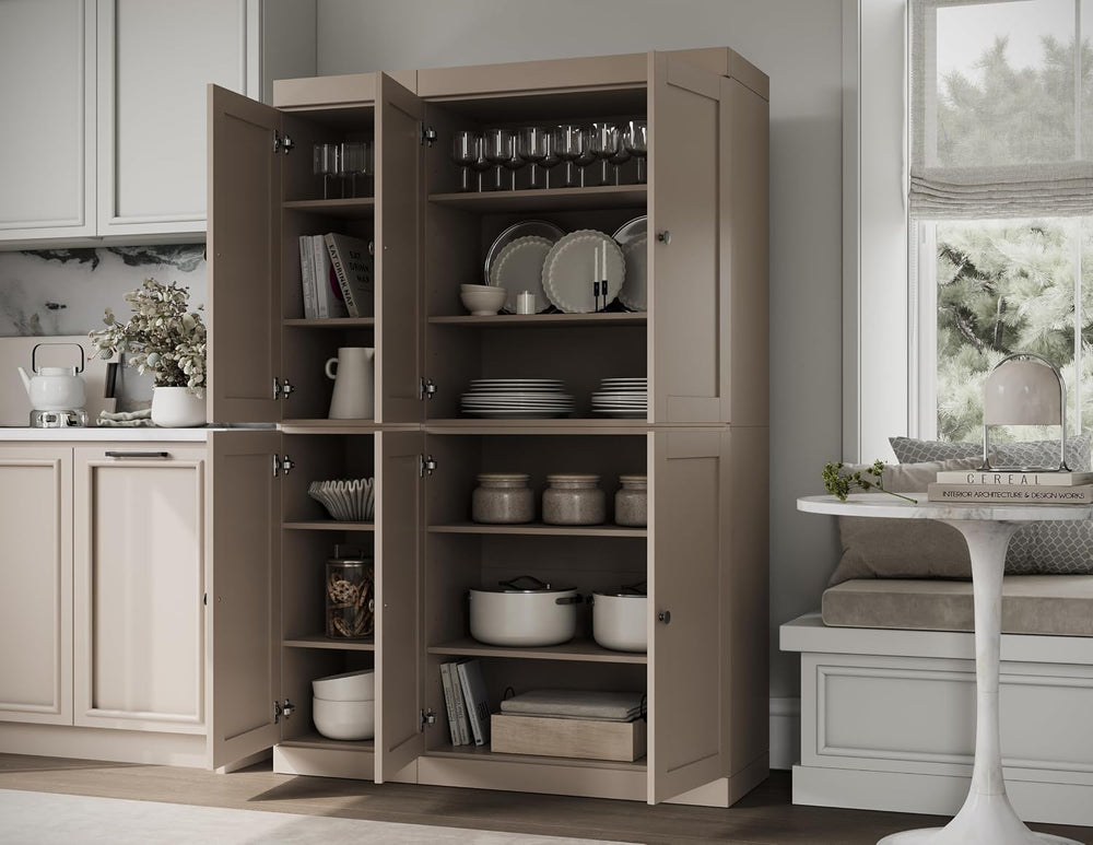 Palace Imports Solid Wood Kitchen Pantry Cabinet - 71.5" Tall, 48.5&quot...