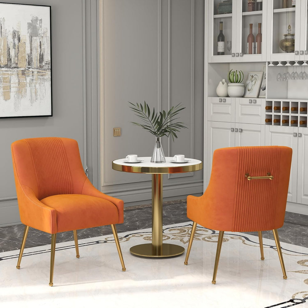 Dining Chairs,Modern Living Room Chairs, Velvet Upholstered Dining Room Chair...