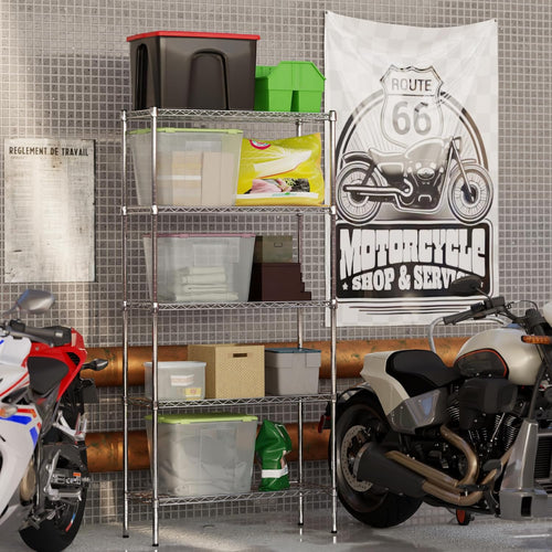 14" Deep x 36" Wide x 74" Height Wire Shelving Kit | 5-Tier | NSF Commercial Storage Rack Unit