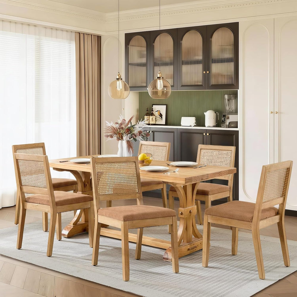SoarFlash Kitchen French Dining Chairs Set of 4, Vintage Dining Chairs with R...