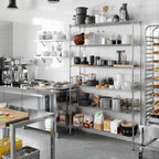 14" Deep x 54" Wide x 86" Height Wire Shelving Kit | 6-Tier | NSF Commercial Storage Rack Unit