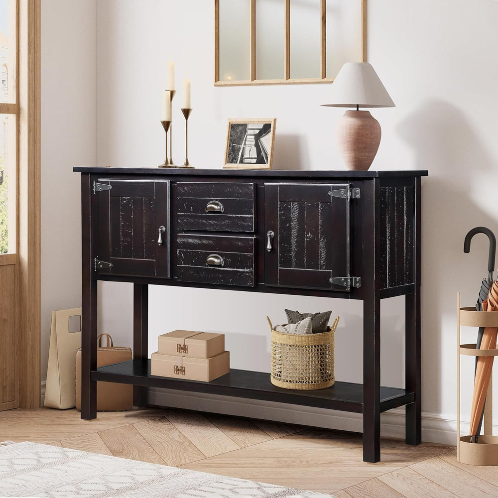 Knocbel Farmhouse 48 Inches Long Console Table for Entryway, Entry Hallway Fo...
