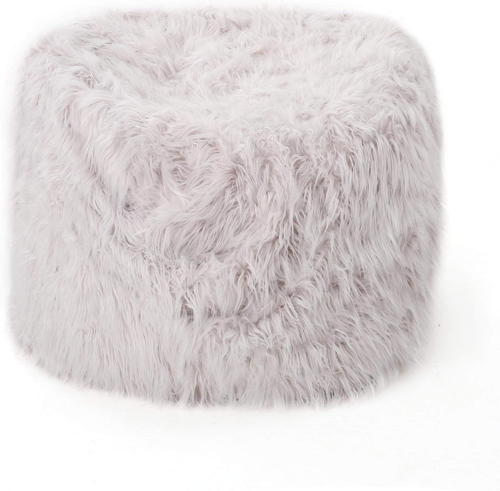 Christopher Knight Home Faux Fur Faux Fur Beanbag, 5', Lavender
