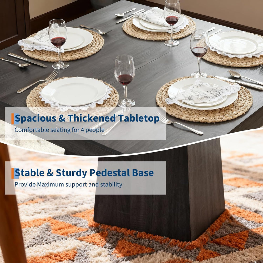 GarveeHome Square Dining Table for 4, 31.5'' Small Kitchen Table with...