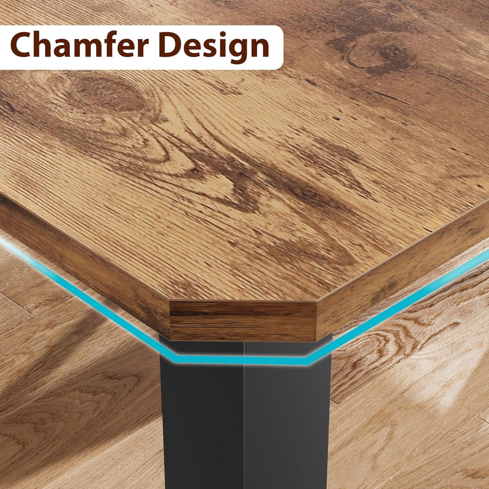 GAOMON 78 Inch Long Kitchen Table for 6-8, Dining Room Table for Kitchen Livi...
