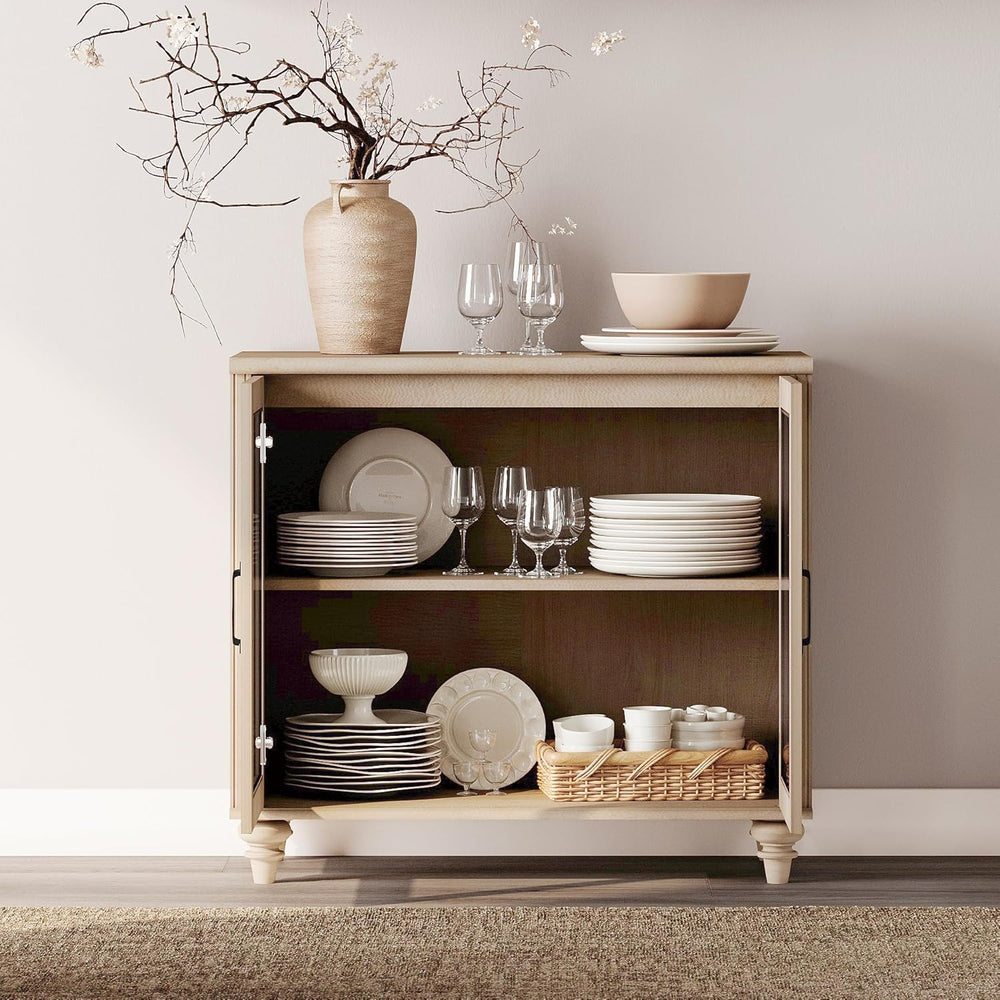 WAMPAT 72'' Tall Kitchen Pantry Cabinet with Storage, 34'' Wi...