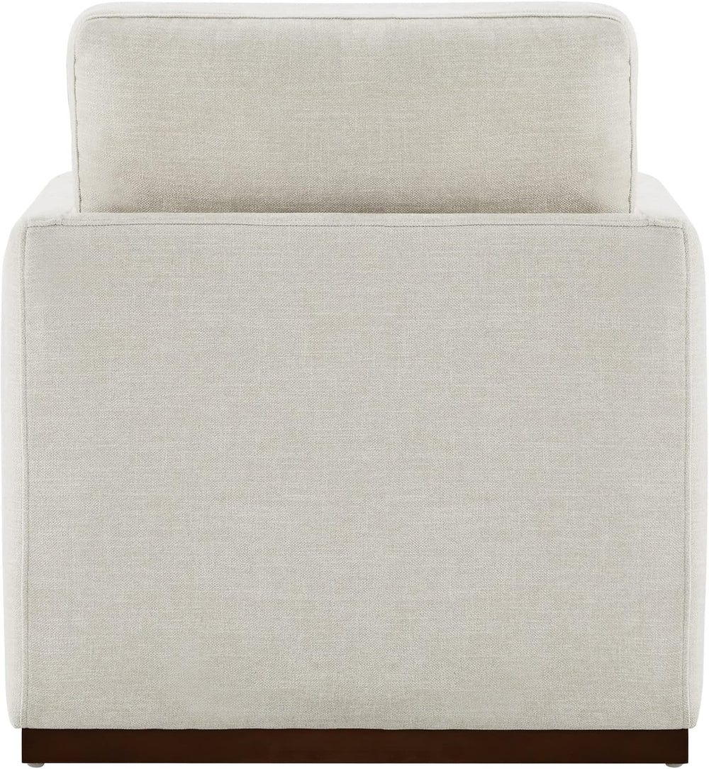 CHITA Swivel Accent Chair, FSC Certified Wood Frame, Fully Assembled, Linen |...