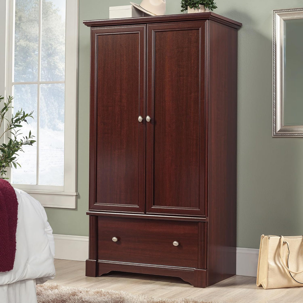 Sauder Palladia Armoire, Select Cherry finish