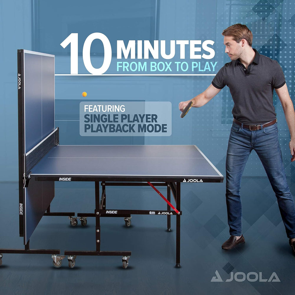 JOOLA Inside Professional MDF Indoor Ping Pong Table with Quick Clamp Table T...