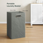 Tilt Out Laundry Hamper Cabinet with Louvered Door, Canvas Basket and 3 Open Side Shelves, Hidden Trash Can Cabinet, Ideal for Laundry, Kitchen, Bathroom, White