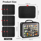 Enamel Pin Display Book, 18 Page Pin Bag For Collectors Pin Board Storage and Organization Pin Display Case For Various Sizes Of Pins, Travel Brooches, Sports Medals, Paper Clips, Earrings