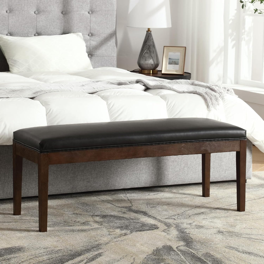 LZAREAL Upholstered Entryway Bench Modern Shoe Benches for Hallway Porch Bedr...