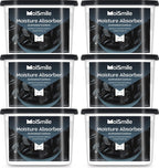 Moisture Absorbers 6 Pack, Activated Carbonfor Closet Dehumidifier Moisture Absorbers, 10.5 oz Refillable Humidity Absorber Boxes for Closet, Car ＆ Basement