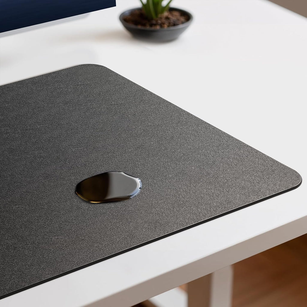 Jotsome Leather Desk Pad Mat, Non-Slip Desk Blotter Pad - Desk Protector for Office, Home, Laptop, and Desktop, Gift for The Holidays or Christmas (Beige, 24" x 14")