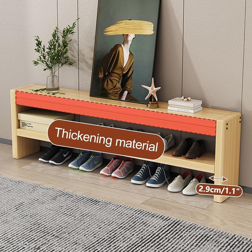 Skinny Wooden Entryway Bench, Farmhouse Narrow Entryway, Dining Bench, Wood B...