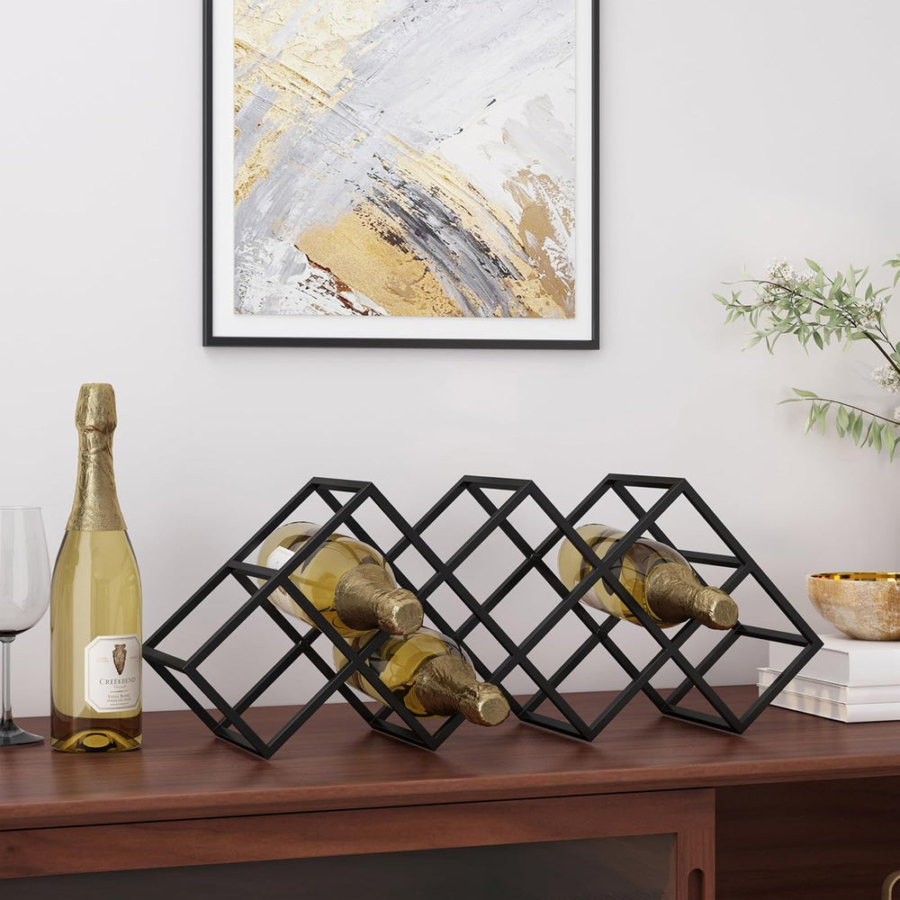 Wine Rack Freestanding Floor Countertop Wine Racks Storage Bottle Hold | Vers...