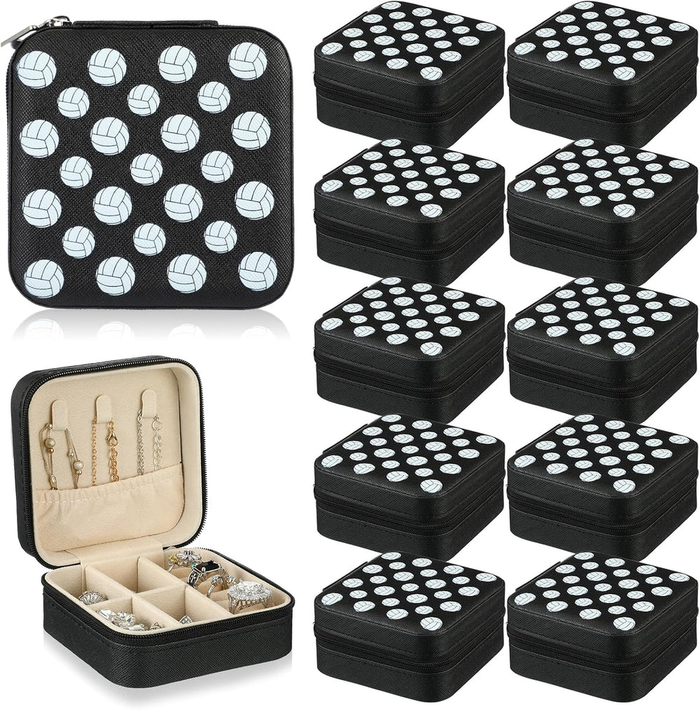 12 Pcs Volleyball Gifts for Team Bulk Volleyball Jewelry Box Small Portable C...