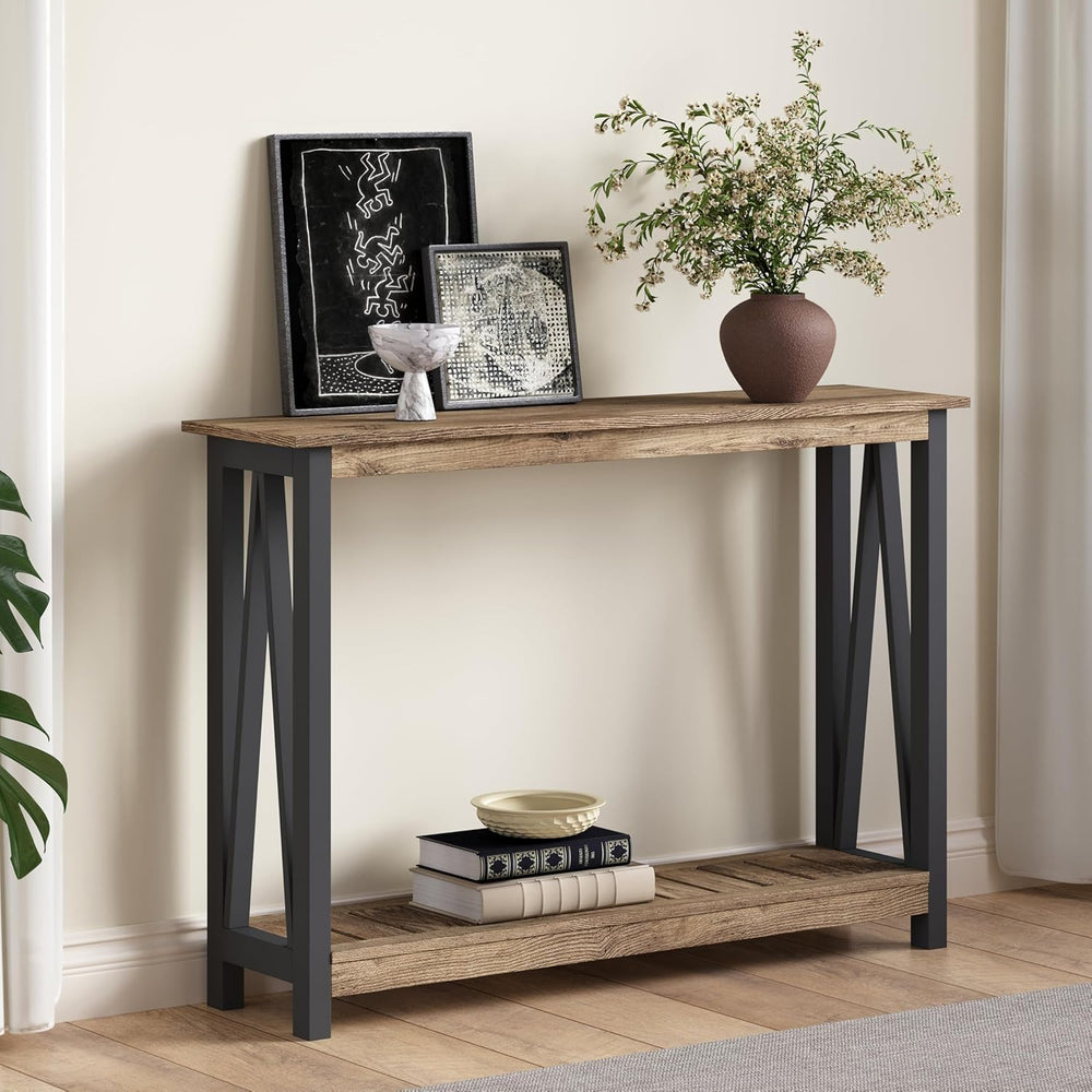 ChooChoo Farmhouse Console Table, Narrow Sofa Table for Entryway, 40 Inch | R...