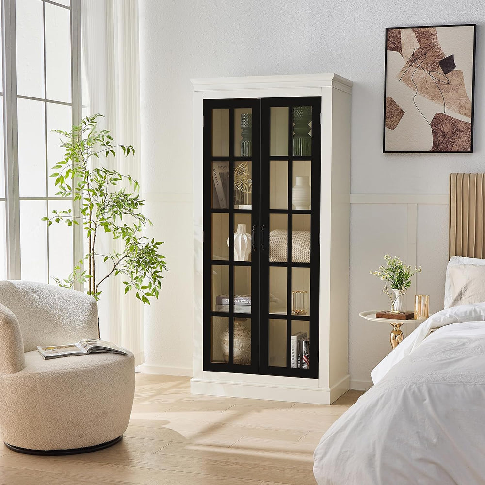 33" D*15.75" W*71.2" H Freestanding Kitchen Pantry with 4 Shel...