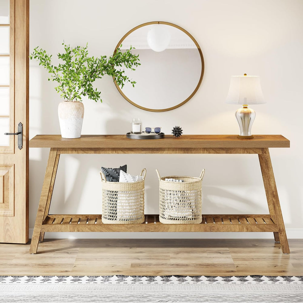 Tribesigns Farmhouse Console Entryway Table: 70.9 Inches Extra Long Console T...