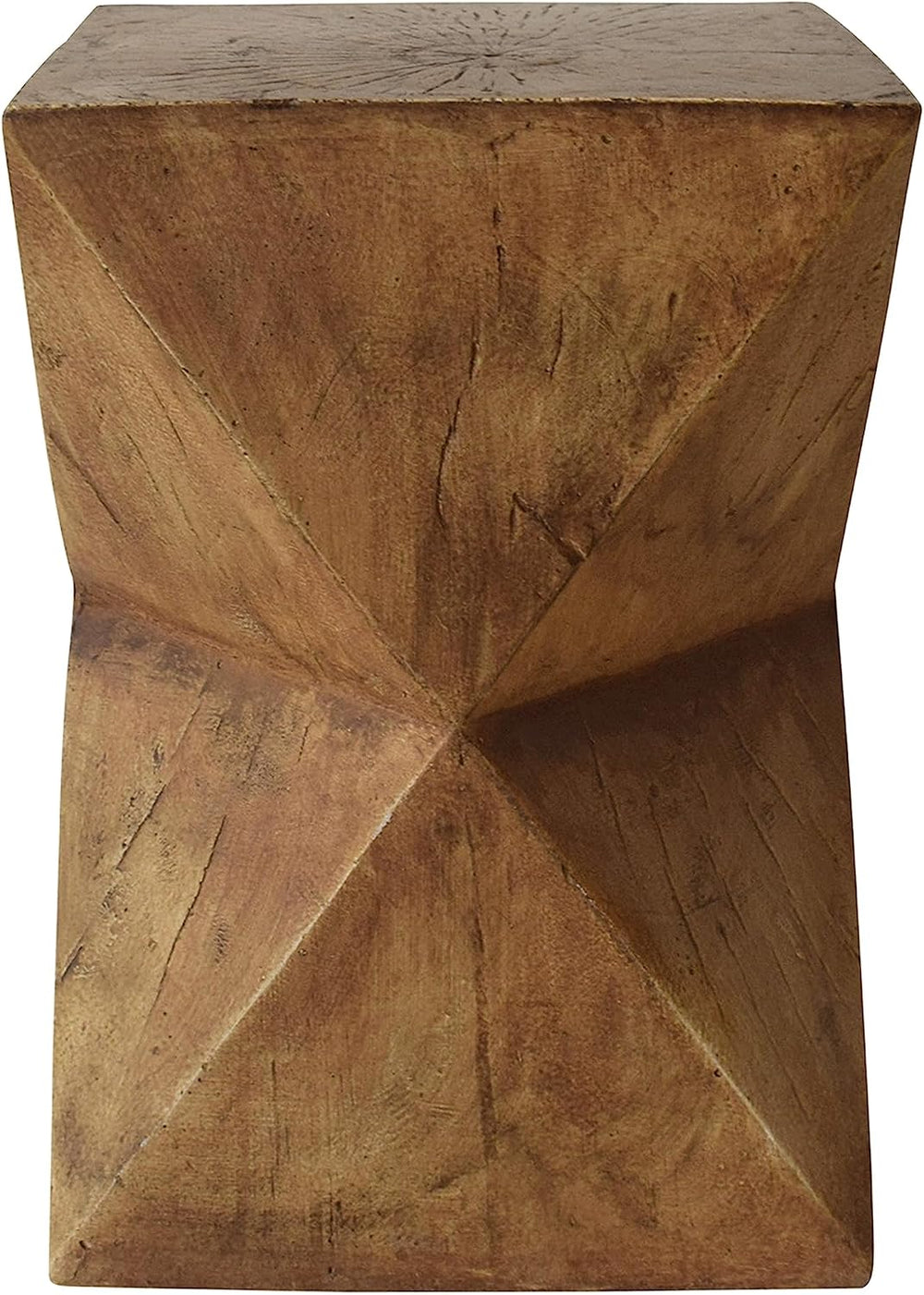 Geometric Side Table: Abstract Hourglass Design Lightweight Concrete Structur...