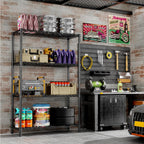 Storage Shelves Heavy Duty, 36" L x 14" W x 54" H Garage Wire Shelving Unit Loads 1400LBS, 4-Tier Adjustable Metal Industrial Utility Shelf Rack for Kitchen, Laundry Room, Pantry, Warehouse, Basement