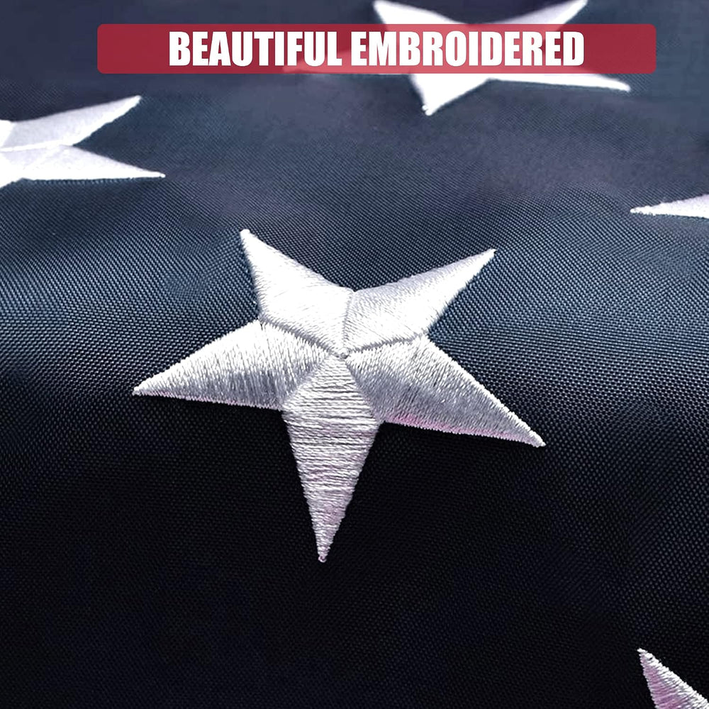 American Flag 3x5 Outdoor Heavy Duty Embroidered Stars