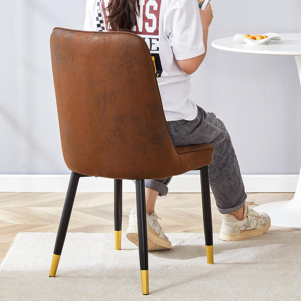 Dining Chairs Set of 8，Modern Dining Chairs, Equipped with Suede Nap Backrest...