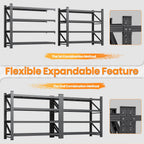 40”W Metal Storage Shelves, 20” Deep Heavy Duty Garage Shelving Units, 4 Tier Storage rack shelf, Steel Tall Industrial Shelving , Adjustable Standing Shelf for Warehouse / Shop 40"W x 20"D x 60"H