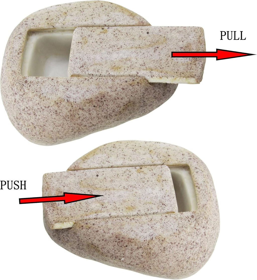 Fake Rock Key Hider Decoration Safe Holder For Outdoor Yard Garden Large Size Design Hide A House Spare Key Lock Box For Outside