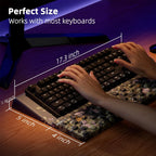 Ospelelf Keyboard Stand Pad with Wrist Rest, Comfy Ergonomic Keyboard Riser Holder for Office Home