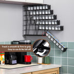 ZCDCP for K Cup Coffee Pod Holder, K Cup Holder Drawer Wall Mounted Coffee Pod Organiser (Holds 42 Coffee Pods)