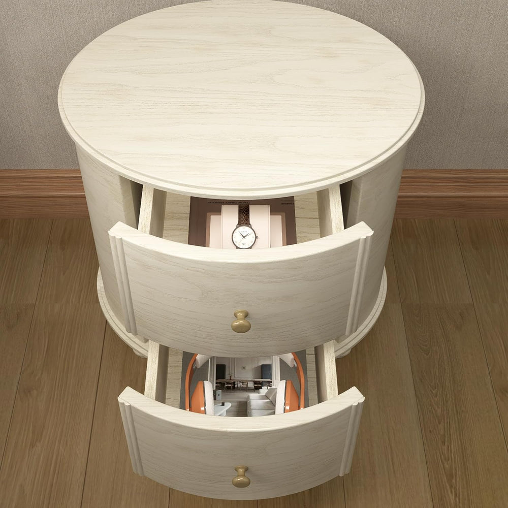 Chogori Solid Wood Plywood End Table Set of 2, Elegant Pine Side Tables with ...