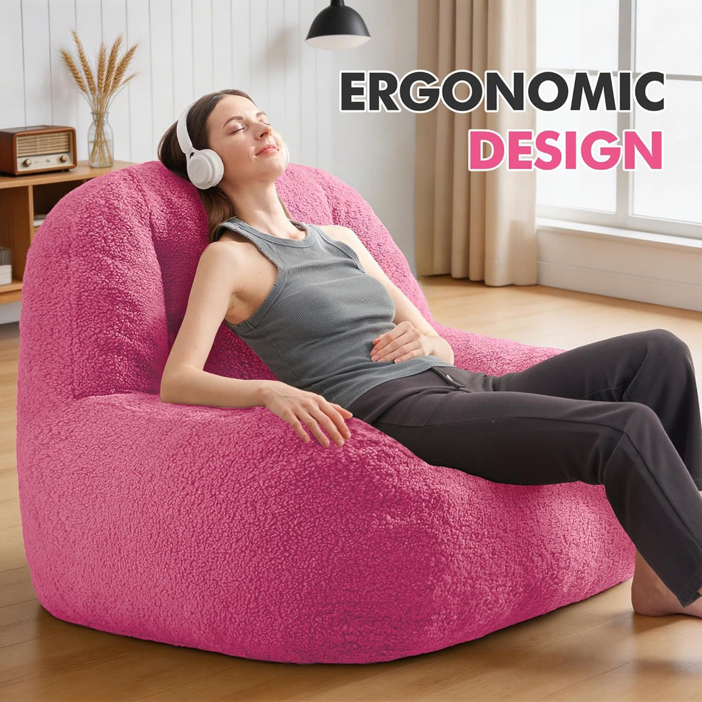Homguava Bean Bag Chairs for Adults,Giant Beanbag Couch Adult Bean Bag Chair ...