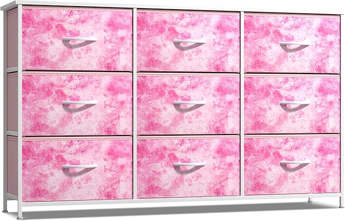 Sorbus Kids Dresser with 9 Drawers - Storage Unit Organizer Chest for Clothes - Bedroom, Kids Room, Nursery, & Closet
