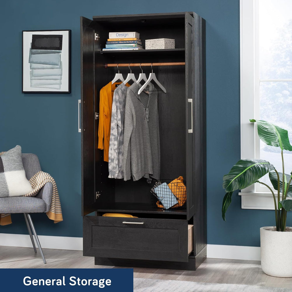 Sauder HomePlus Storage Armoire, Raven Oak Finish