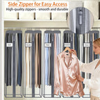 Clear Garment Bags for Hanging Clothes 10" Side Gusset, Suit Bags for Closet Storage, Suit Cover for Shirts Coats Dresses (24"X42"X10" 3Pack)