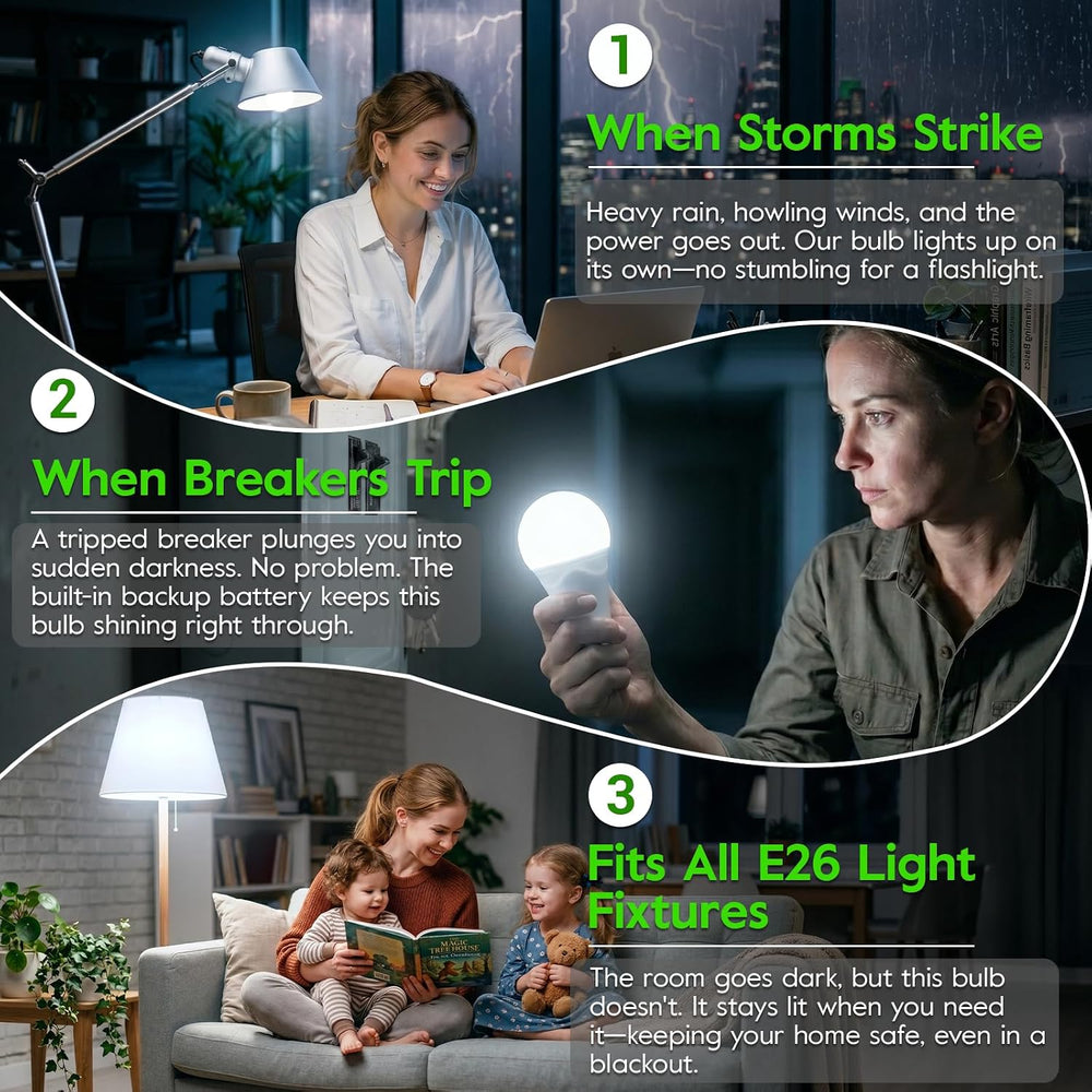 Rechargeable Light Bulbs, 9W Battery Operated Light Bulbs