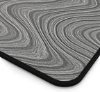 Brushed Metal Texture Desk Mat - Extended Mouse Pad & Desk Pad, Neoprene Surface, Non-Slip Rubber Base, Stitched Edges, Desk Protector for Keyboard & Mouse, Sizes 12x18/12x22/16x32 (Damascus, 12x18)