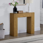 Alaterre Furniture Stockyard Solid Wood Console Table, Oak, 36 Inch | Modern Farmhouse Small Entryway Table, Easy Assembly Living Room Furniture for Behind the Couch Sofa Table, or Hallway