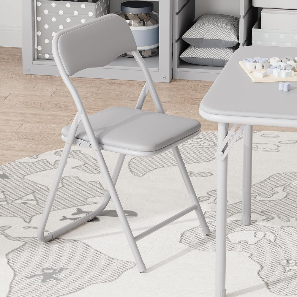 GAOMON Boys and Girls Folding Table and Chairs Set of 3, Portable Table and C...