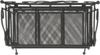 SAFAVIEH Outdoor Collection Torus Victorian Scroll Antique Black 3-Tier Shelf (Fully Assembled)