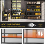 48" W Garage Shelving Heavy Duty 3030Lbs Storage Shelf 5 Tier Adjustable Shelving Units Metal Garage Storage Shelves for Basement, Commercial, Warehouse, Industrial, 72" H x 48" W x 24" D,