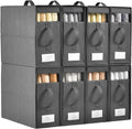 Bed Sheet Organizers and Storage,8 Pack Linen Closet Organizers and Storage, Foldable Bedding Storage for Bedsheets,