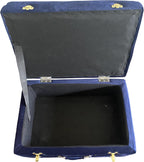Noori Home - Lux Collection Modern Dove Rectangle Navy Velvet Storage Stool - 20x13.5x19 - Livingroom,Bedroom, Kid's Room, Nursery