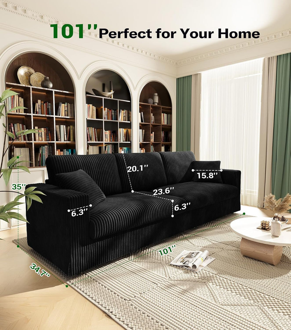 Welzona 101" Sofas for Living Room, Oversized Couch,Couches for Living R...