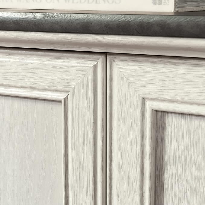 Sauder Palladia Book Shelf, Bookshelf with Storage, Library Bookcase with Doo...