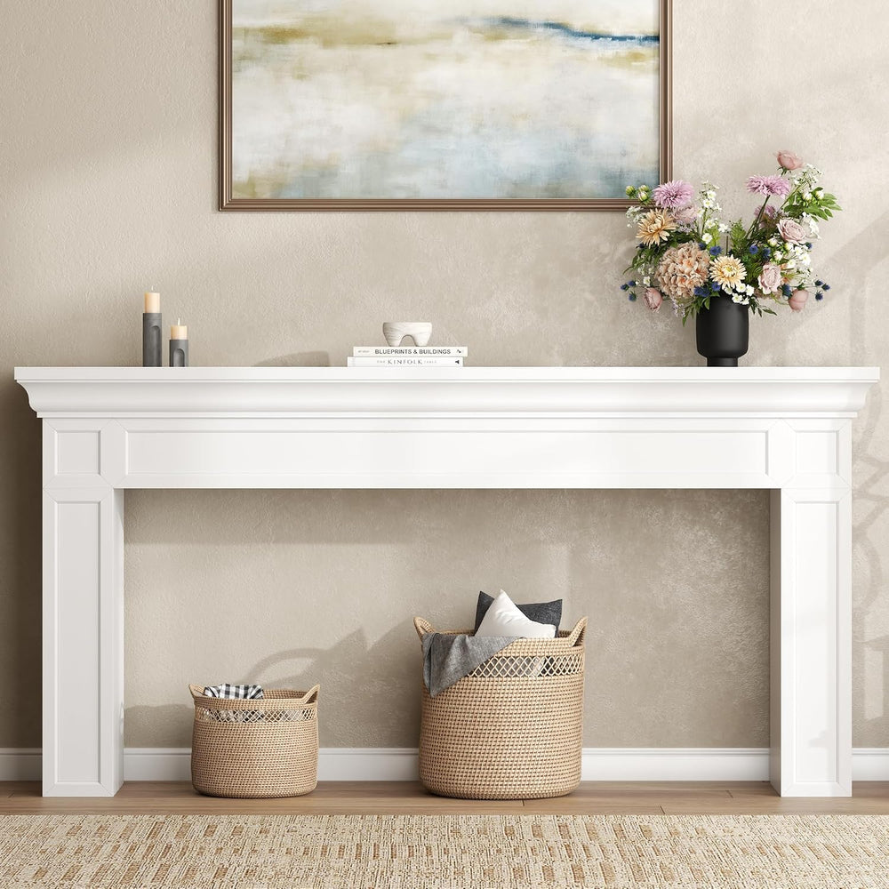 Loomie 63" Long Console Tables for Entryway, Modern Rectangular Sofa Tab...